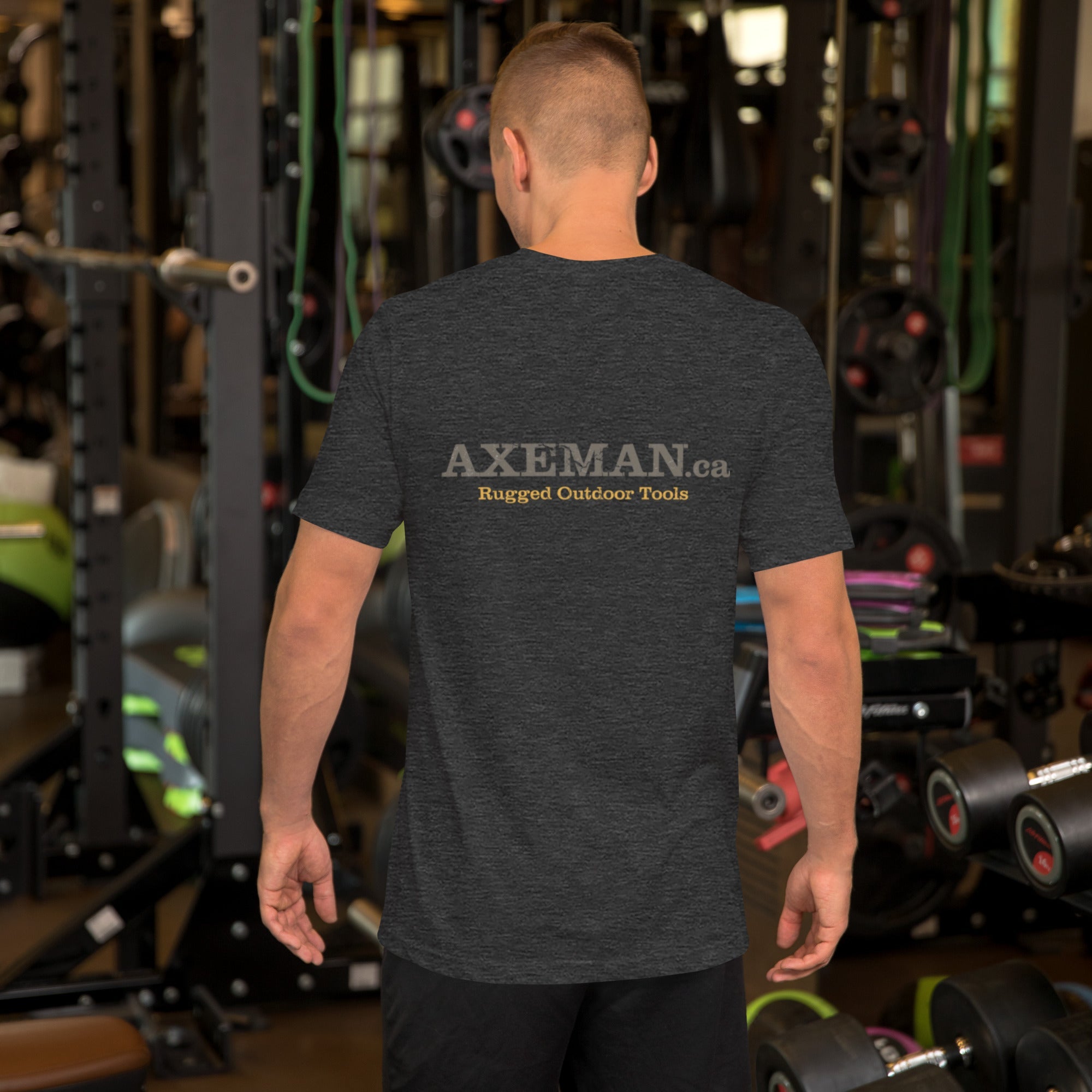 Axeman merch on customer