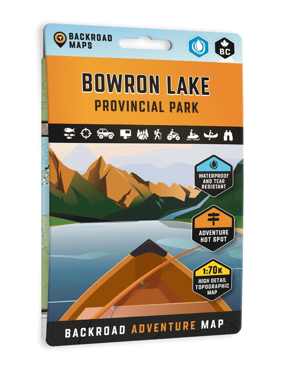 Bowron Lake Provincial Park BC - Destination Map