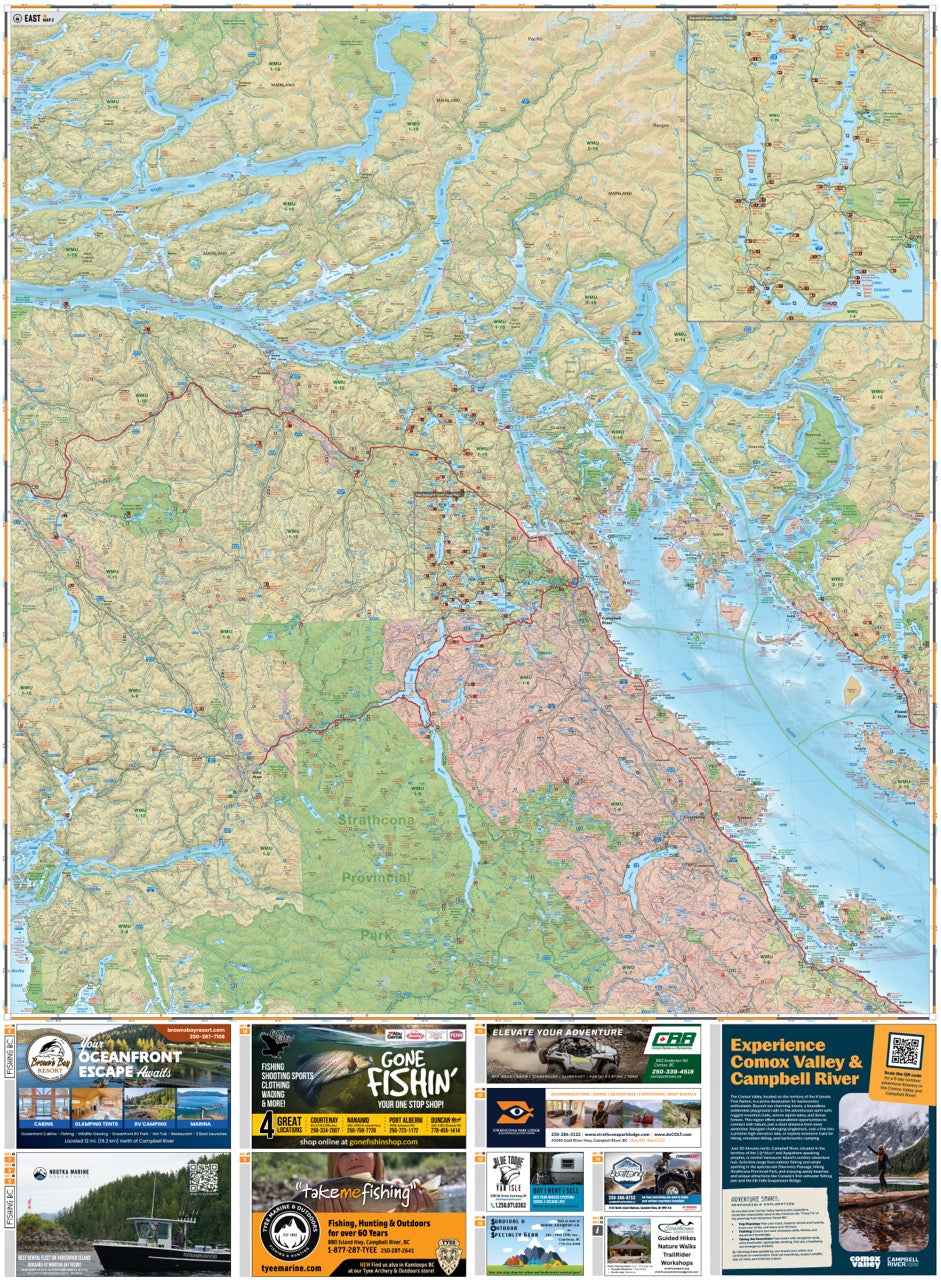 Île de Vancouver Nord C.-B. - Carte récréative