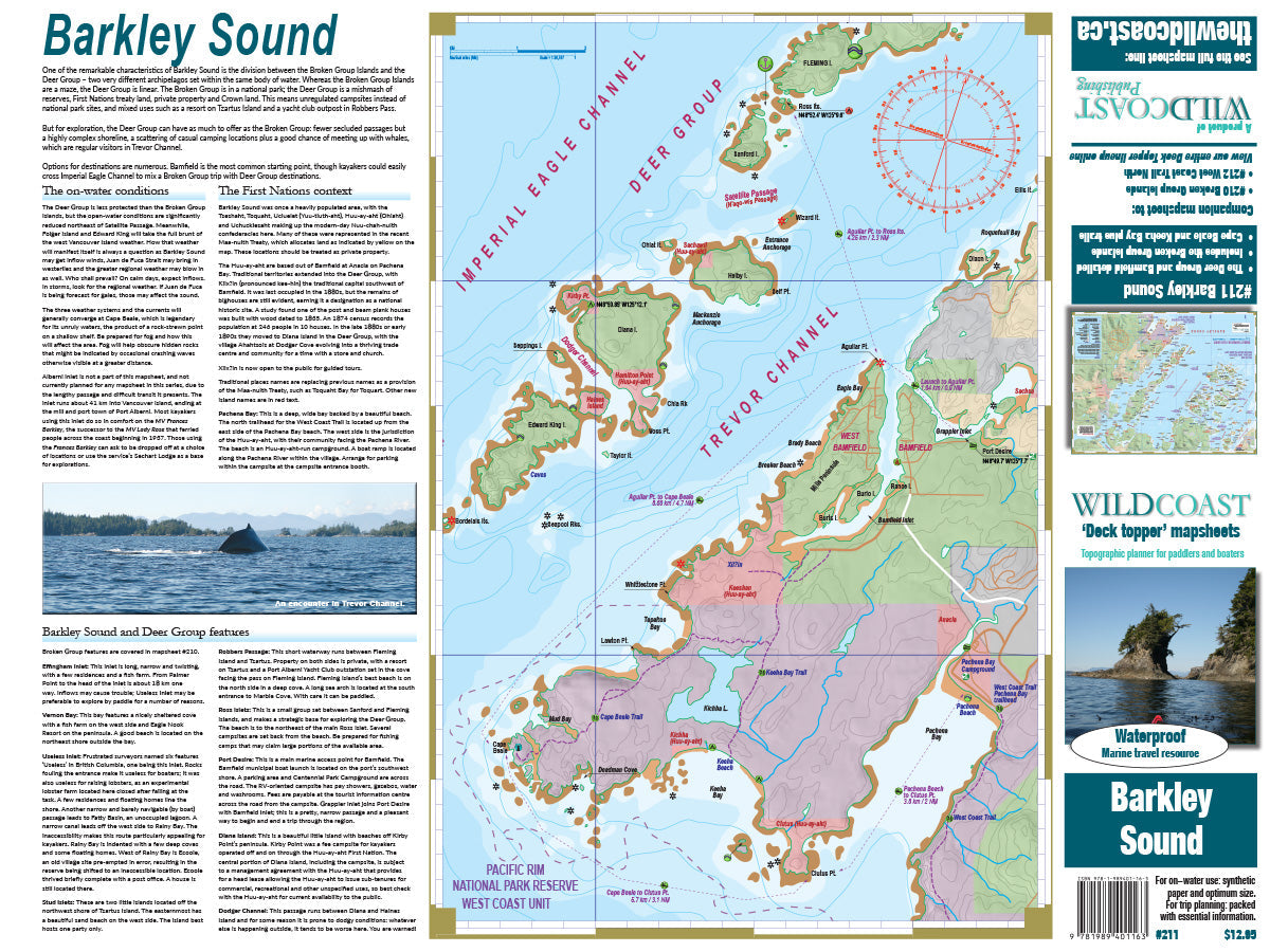 211 Barkley Sound Kayaking and Boating Map