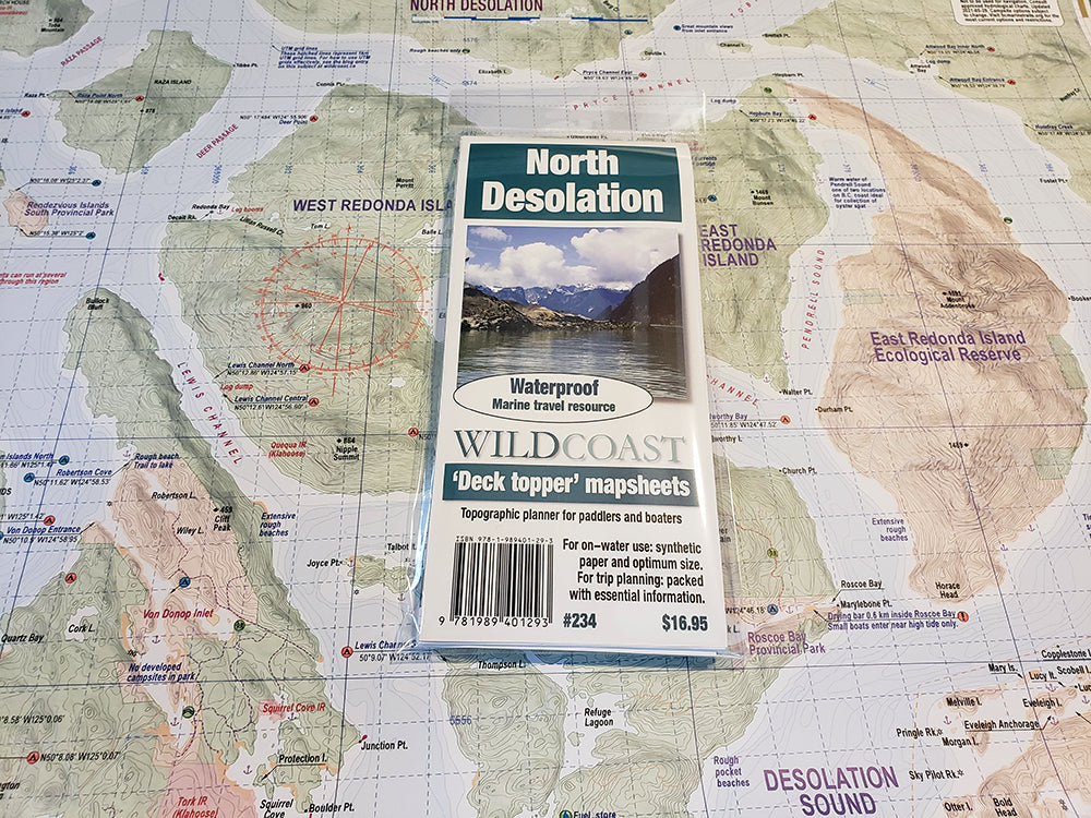 234 North Desolation Kayaking and Boating Map