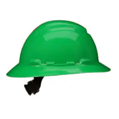 3M™ SecureFit™ Full Brim Hard Hat H-804SFR-UV, Green, 4-Point Pressure Diffusion Ratchet Suspension, with Uvicator