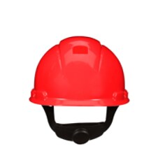 3M™ SecureFit™ Hard Hat H-705SFV-UV, Red, Vented, 4-Point Pressure Diffusion Ratchet Suspension, with Uvicator