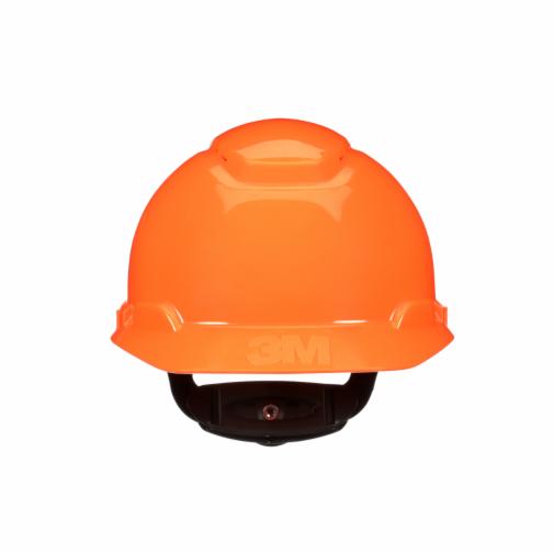 3M™ SecureFit™ Hard Hat H-707SFV-UV, Hi-Vis Orange, Vented, 4-Point Pressure Diffusion Ratchet Suspension, with UVicator