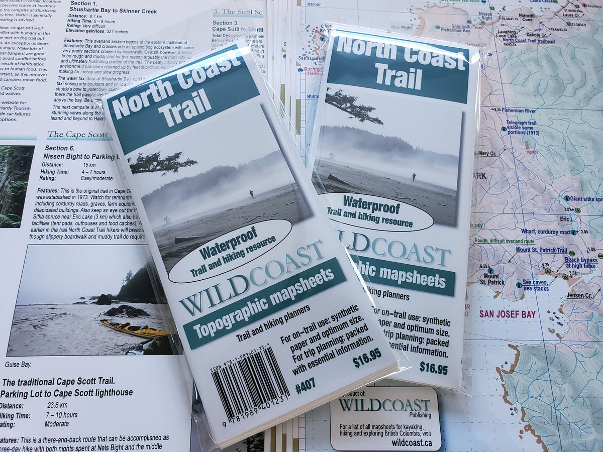407 - North Coast Trail Topographic Trail Map