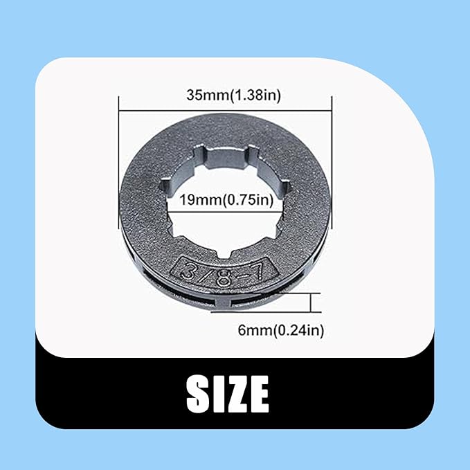 Sprocket 3/8"-7 For Chainsaw Replacement