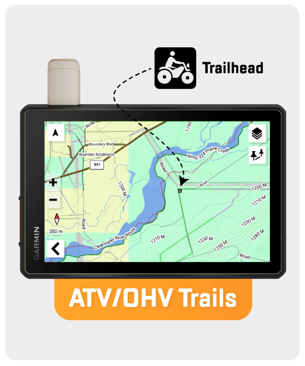 Cartes GPS de l'Alberta