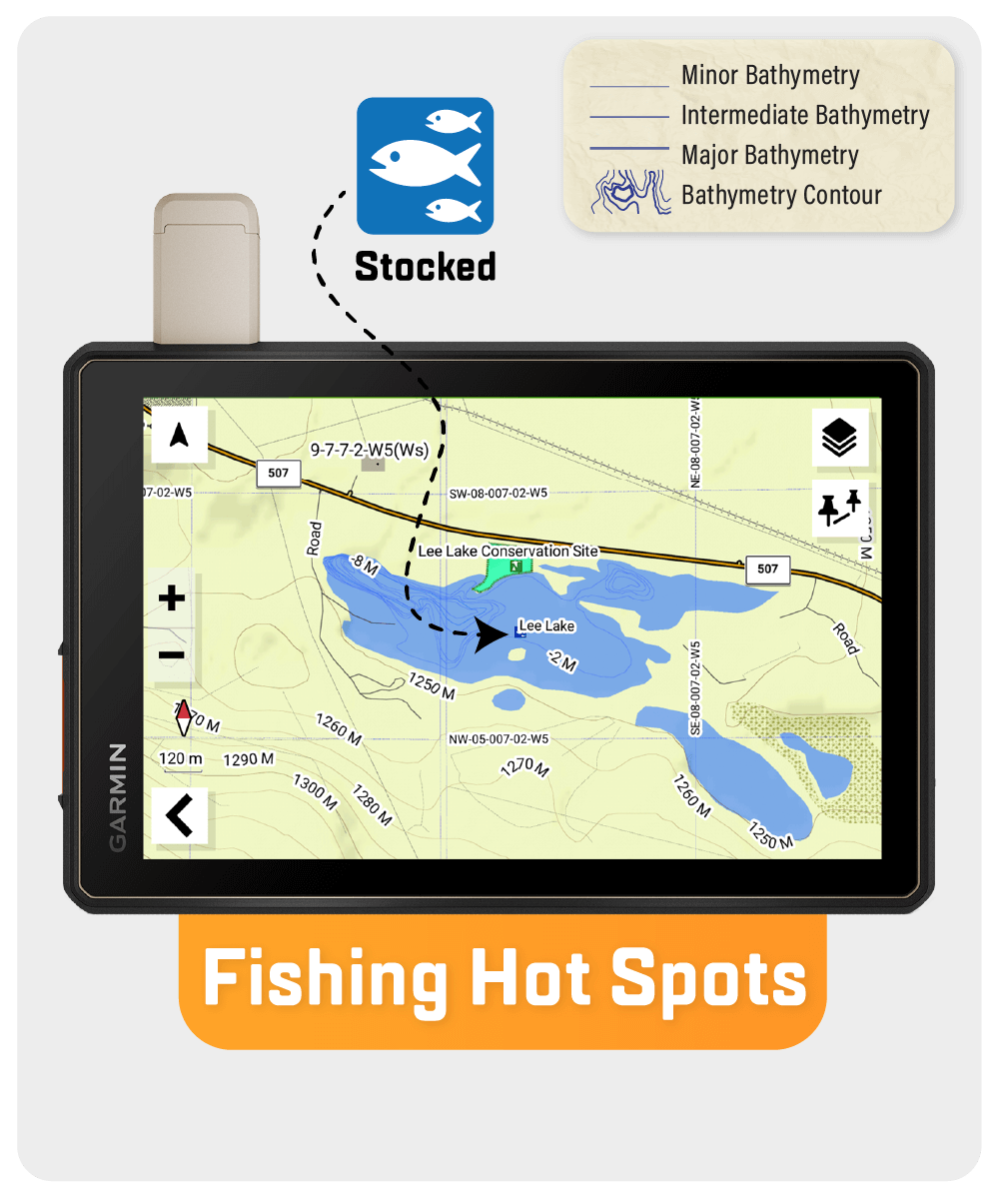 Cartes GPS de l'Alberta