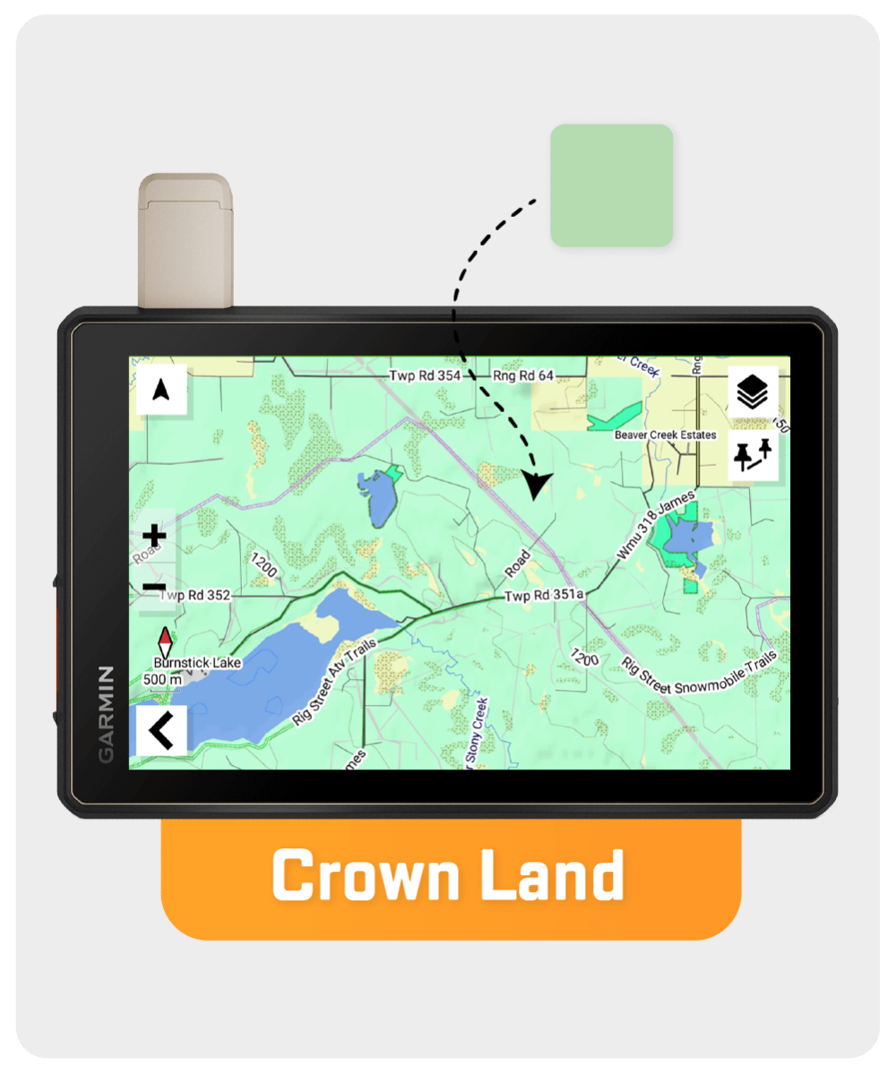 Cartes GPS de l'Alberta