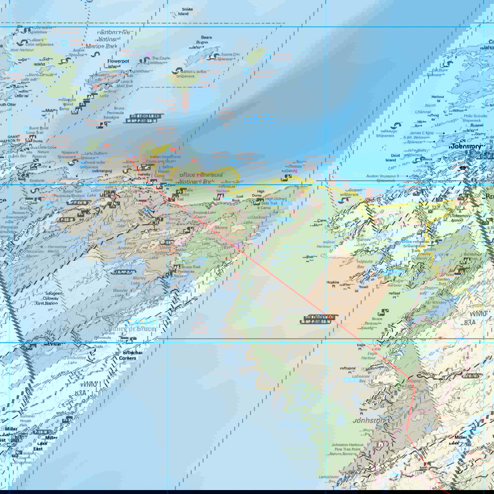 Bruce Peninsula Ontario - Destination Map
