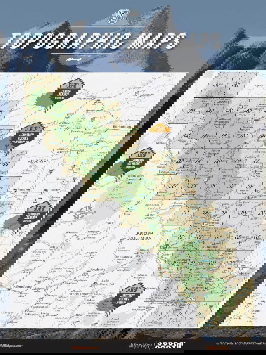 Canadian Rockies Backroad Mapbook
