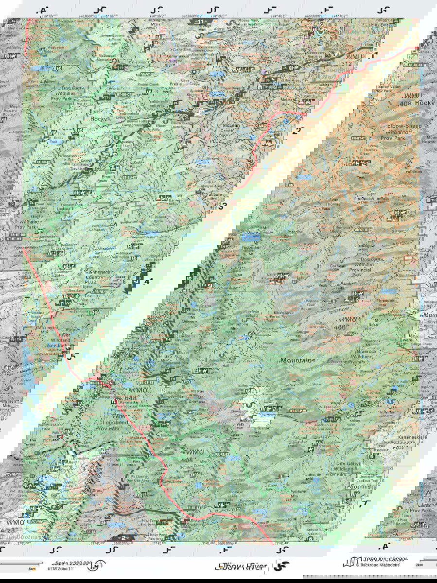 Canadian Rockies Backroad Mapbook