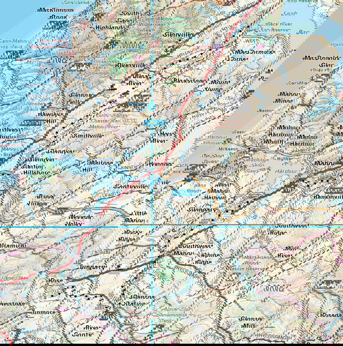 Cape Breton Island Nova Scotia - Destination Map