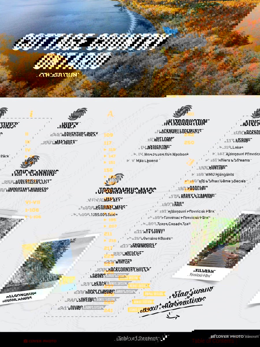 Cottage Country Ontario Backroad Mapbook