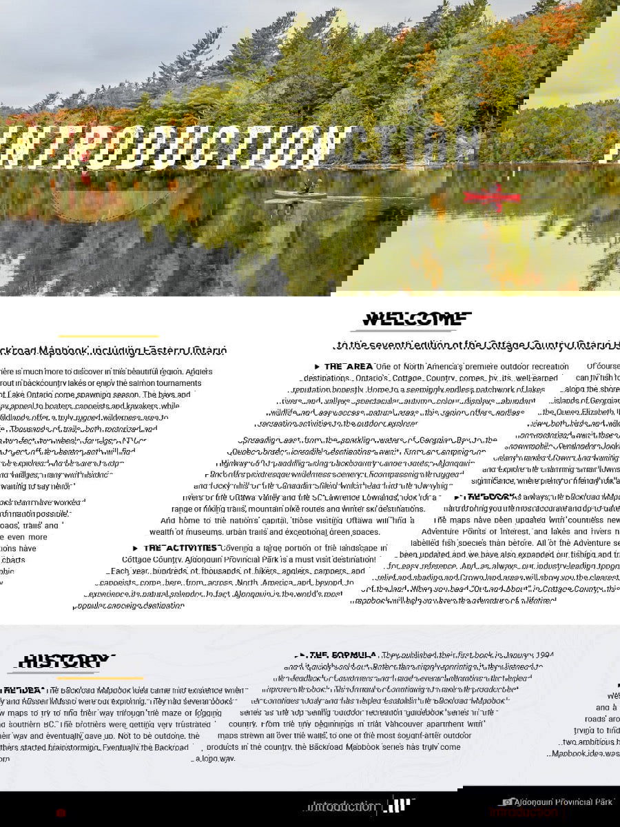 Cottage Country Ontario Backroad Mapbook