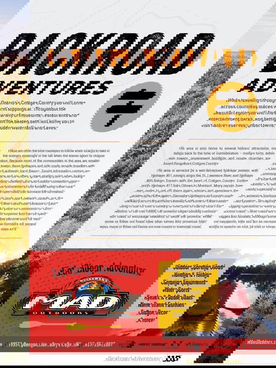 Cottage Country Ontario Backroad Mapbook