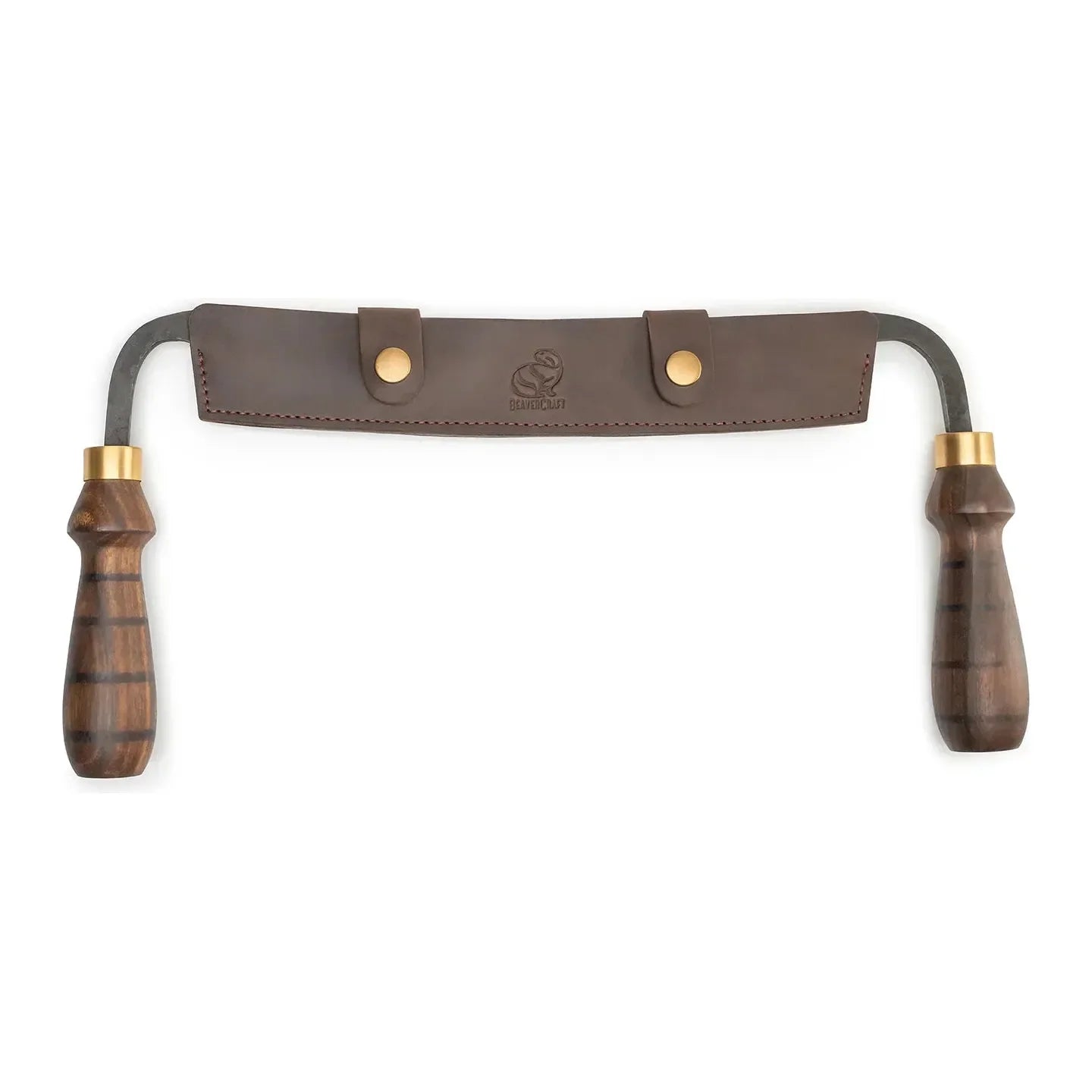 Beaver Craft Hand-Forged Drawknife with Leather Sheath - Axeman.ca