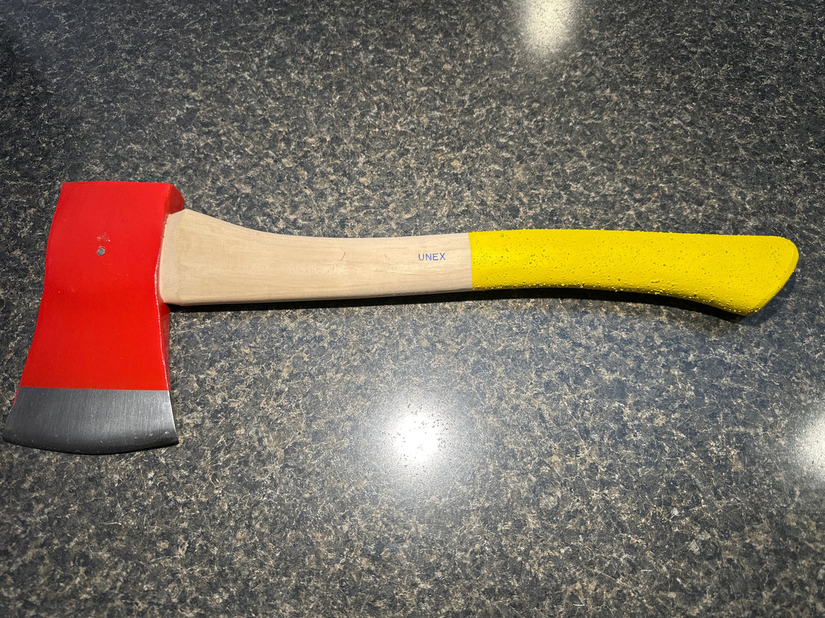 Fallers Axe 3-1/2 LB PINNED 21" HICKORY HANDLE with Yellow Safety Grip