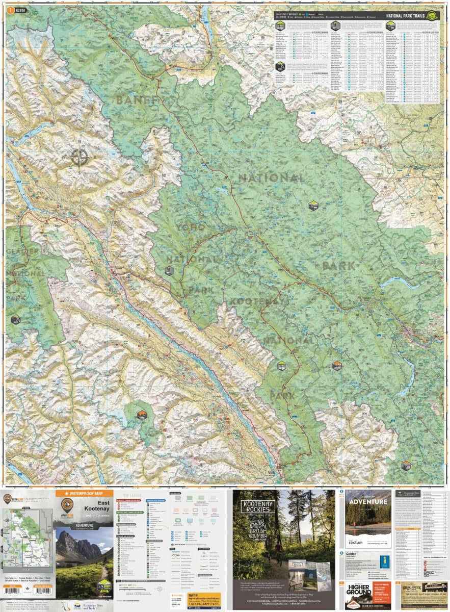 East Kootenay BC - Recreation Map - Axeman.ca