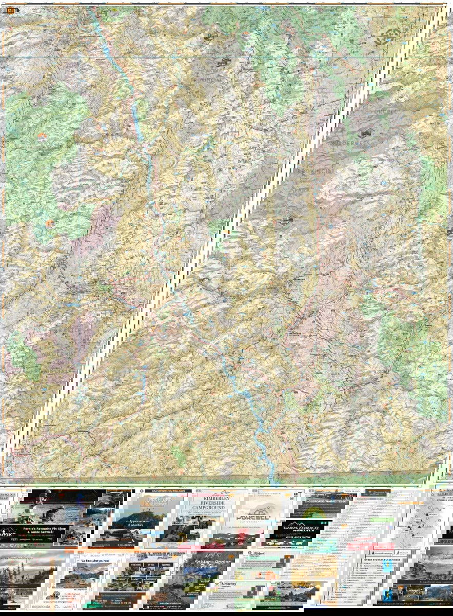 East Kootenay BC - Recreation Map