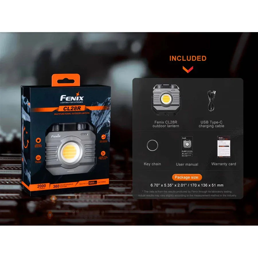 Fenix CL28R Rechargeable Lantern with Color Adjust