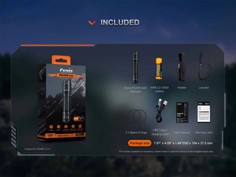 Fenix PD45R ACE Rechargeable LED Flashlight