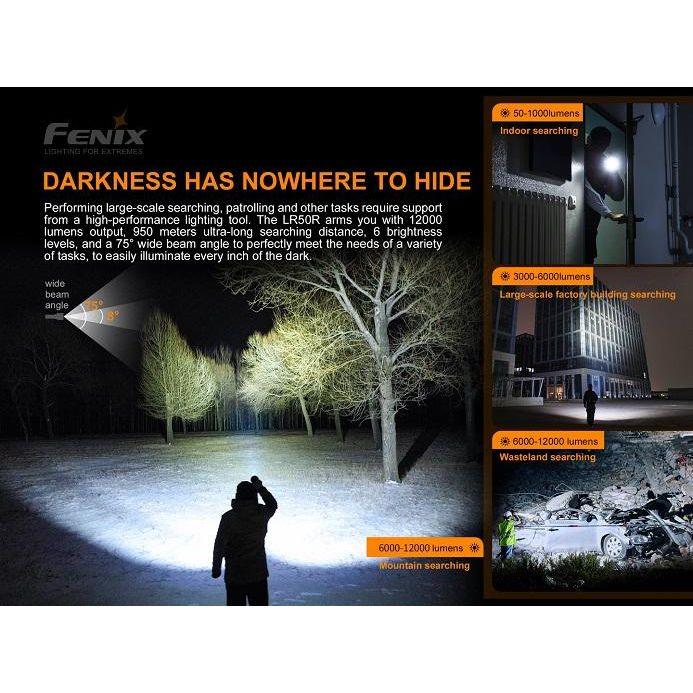 Fenix LR50R Multifunctional LED Search Light - 12000 Lumens – Buy