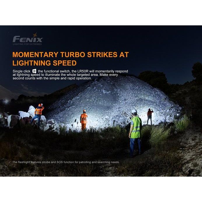 Fenix LR50R Multifunctional LED Search Light - 12000 Lumens