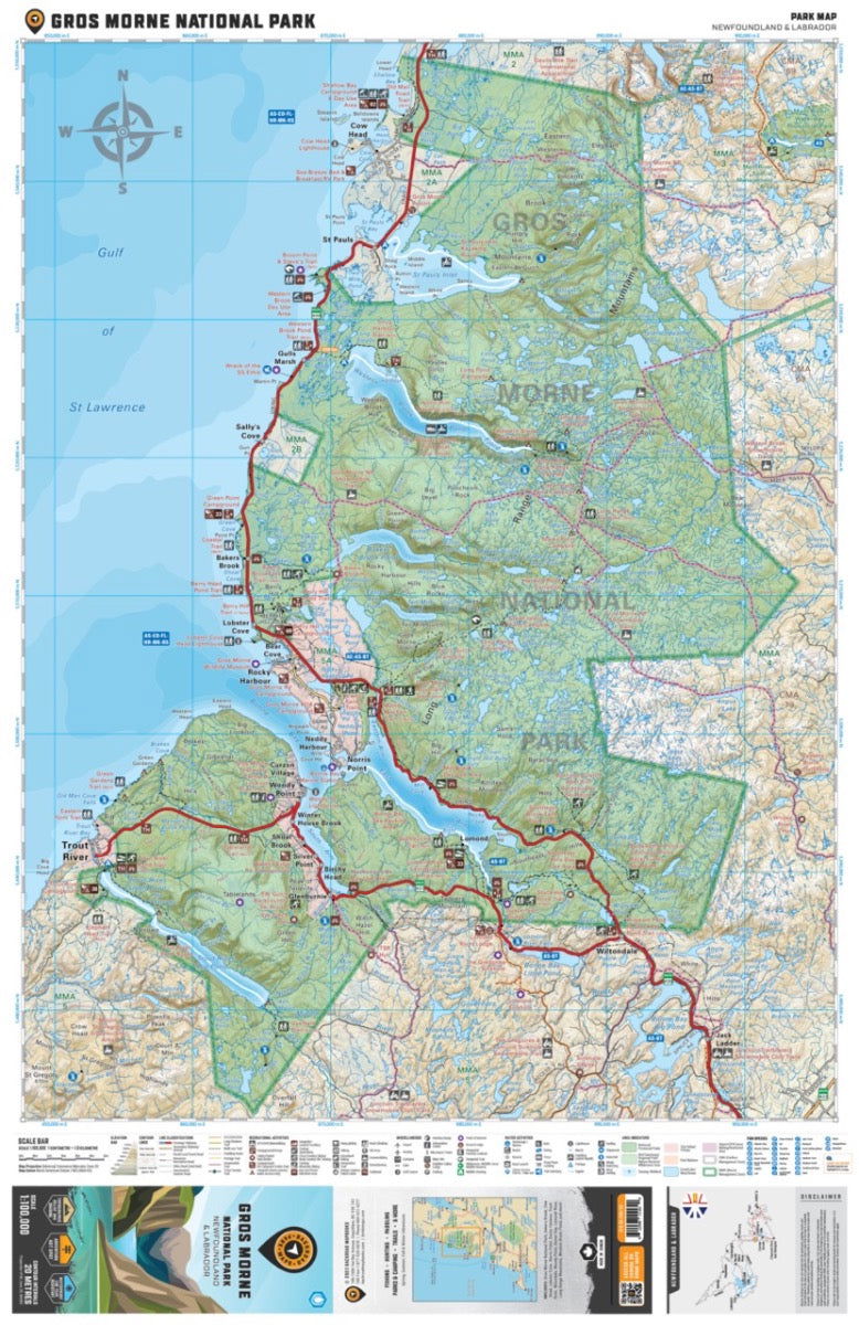 Gros Morne National Park Newfoundland - Park Map