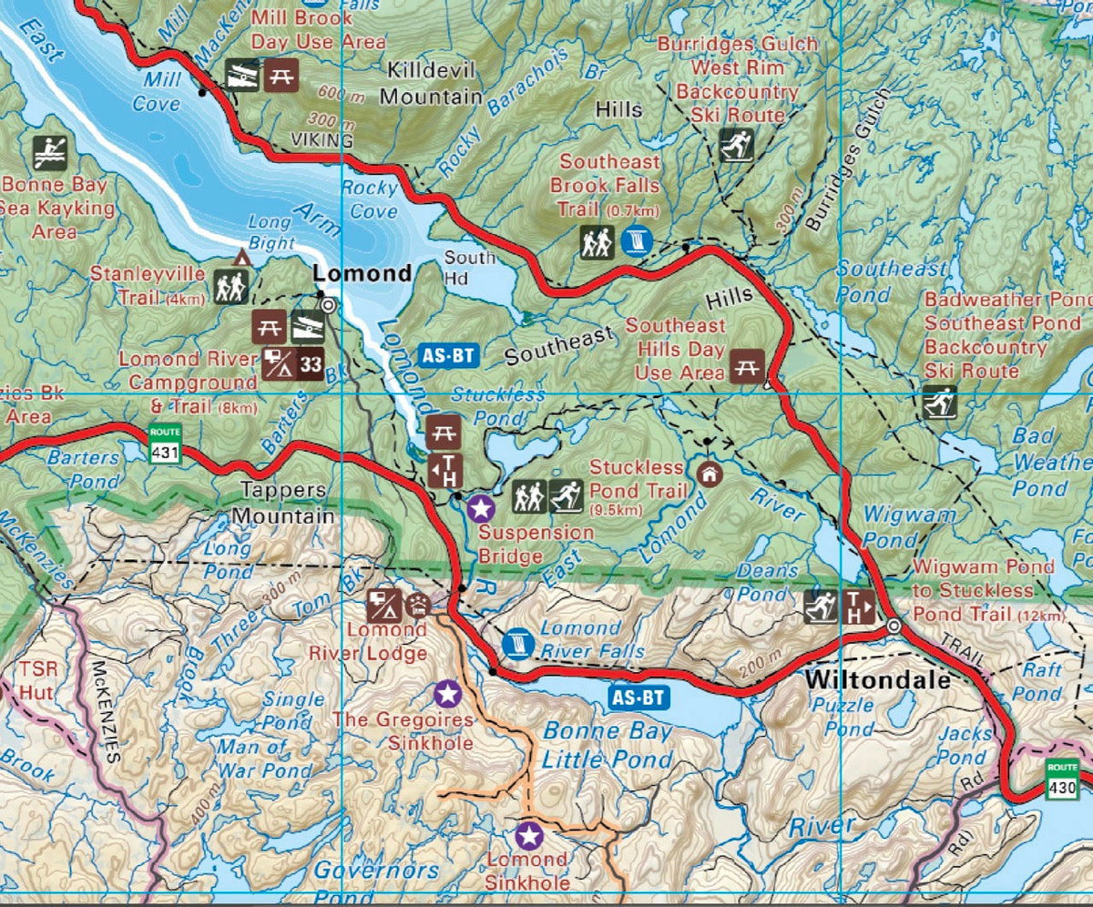 Gros Morne National Park Newfoundland - Park Map