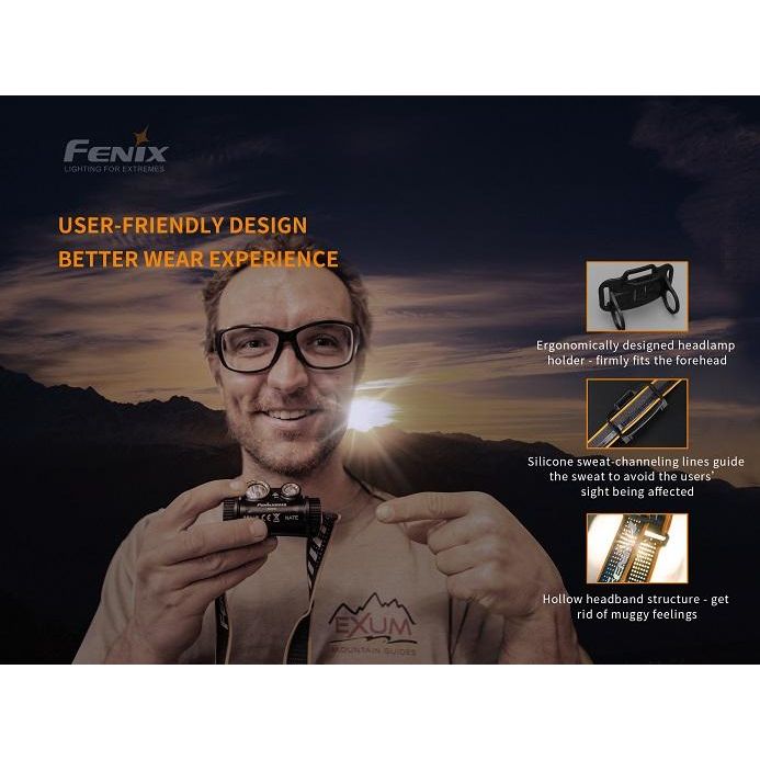 Fenix HM65R Rechargeable LED Headlamp - 1400 Lumens