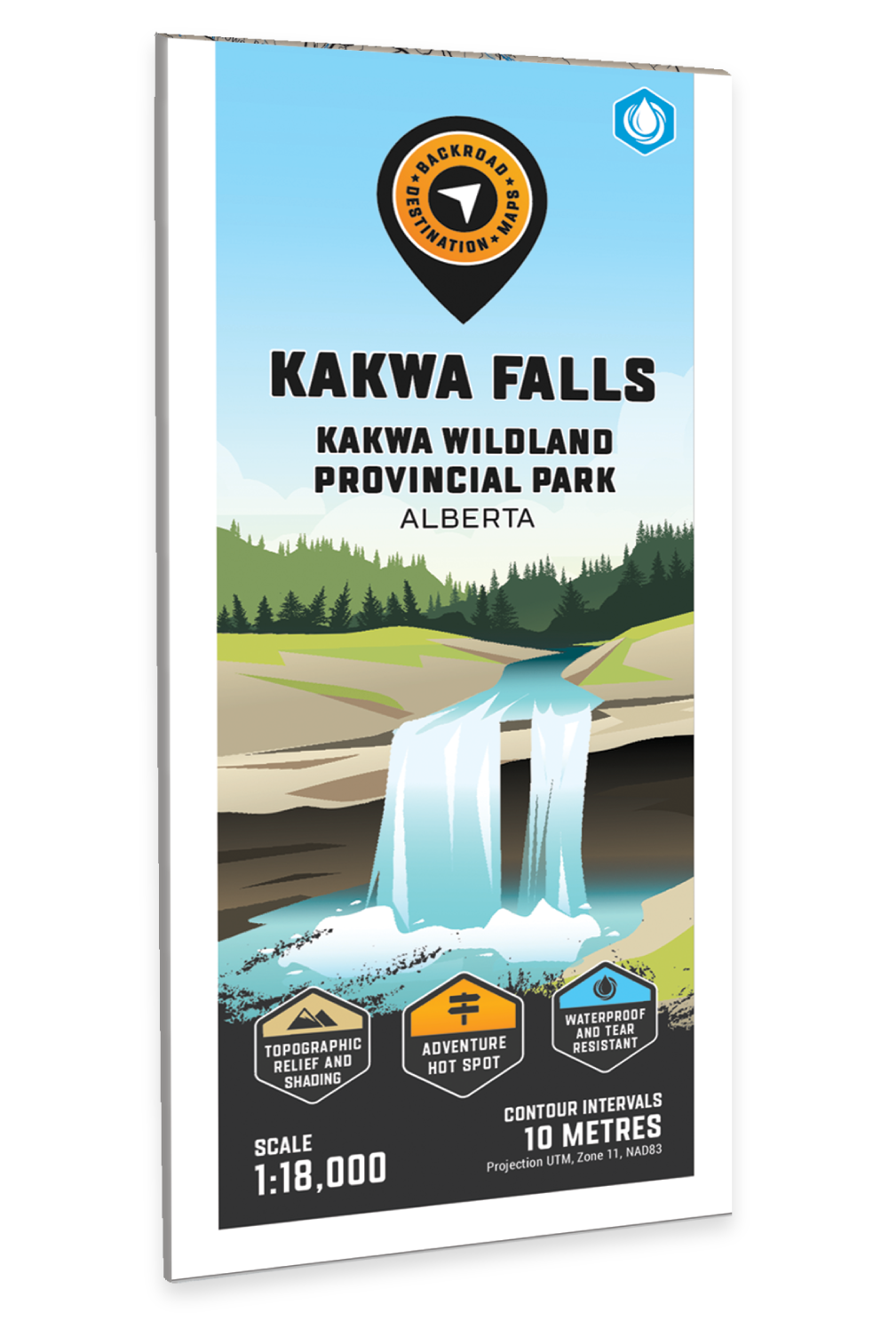 Kakwa Falls (Kakwa Wildland Provincial Park, Alberta) - Destination Map