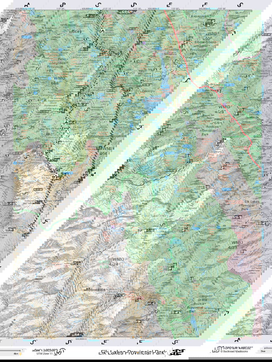 Kootenay Rockies BC Backroad Mapbook