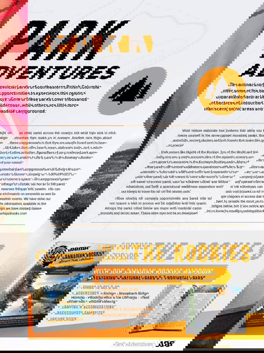 Kootenay Rockies BC Backroad Mapbook