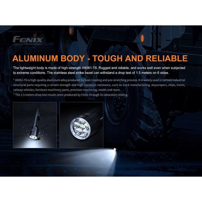 Fenix LR35R Rechargeable LED Flashlight - 10,000 Lumens