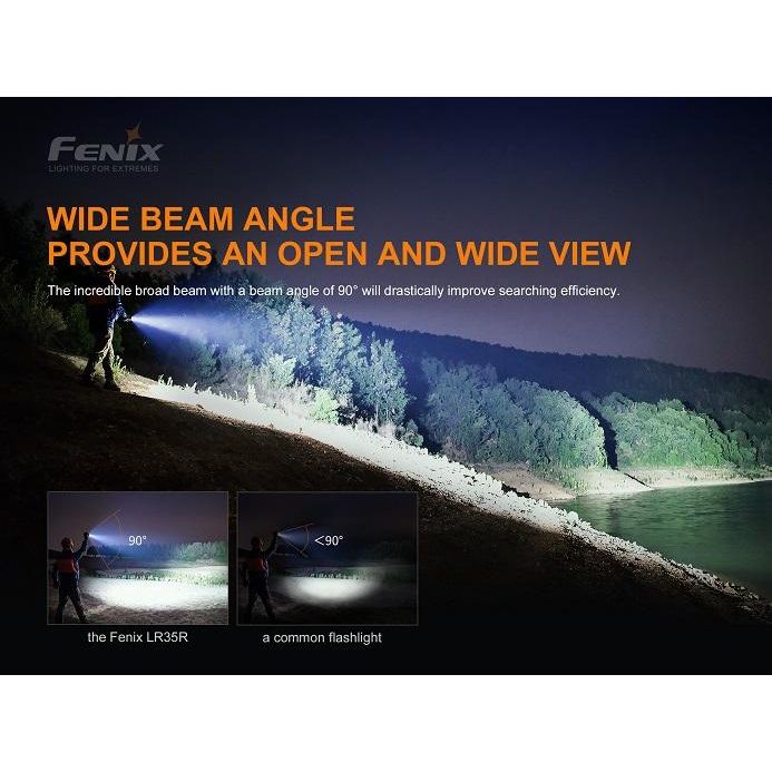 Fenix LR35R Rechargeable LED Flashlight - 10,000 Lumens
