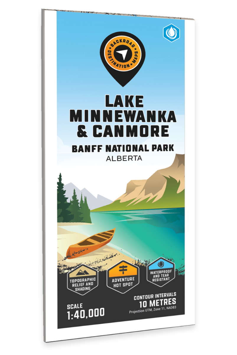 Lake Minnewanka & Canmore (Banff National Park Alberta) - Destination Map