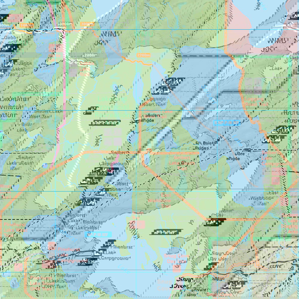 Lakeland Provincial Recreation Area Alberta - Destination Map