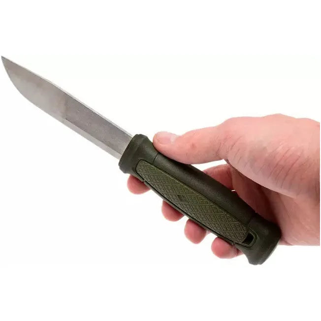 Mora Kansbol 12634 bushcraft knife with sheath, green