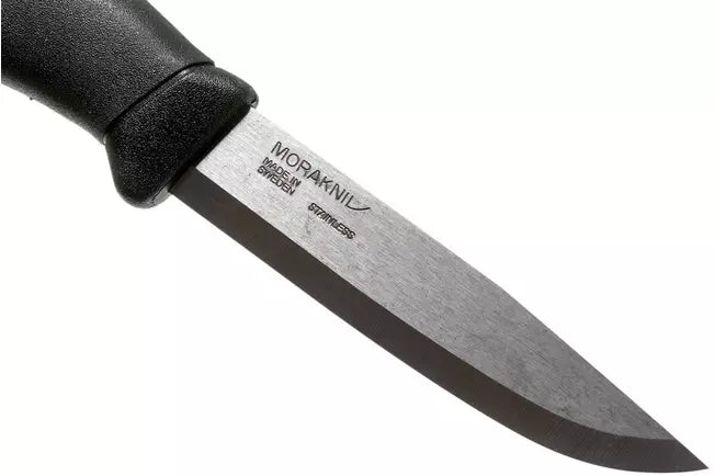 Morakniv Companion Spark 12092 Black, bushcraft knife with firesteel