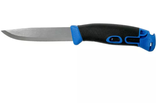 Morakniv Companion Spark 13572 Blue, bushcraft knife with firesteel