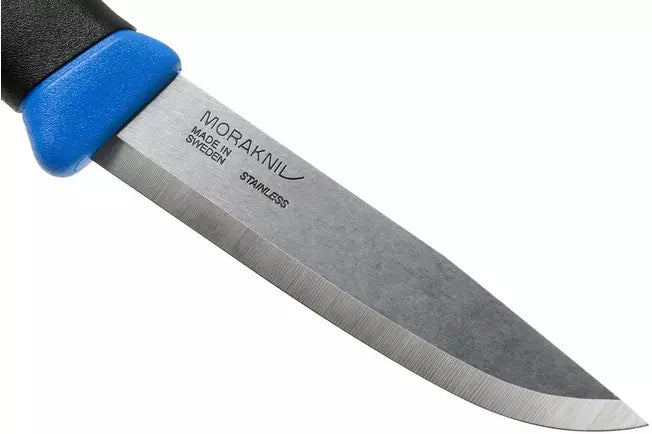 Morakniv Companion Spark 13572 Blue, bushcraft knife with firesteel