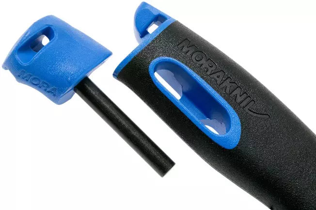 Morakniv Companion Spark 13572 Blue, bushcraft knife with firesteel