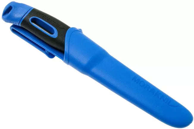 Morakniv Companion Spark 13572 Blue, bushcraft knife with firesteel