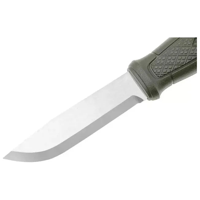 Morakniv Garberg Stainless 14472 Satin 14C28N, Green Polyamide, bushcraft knife