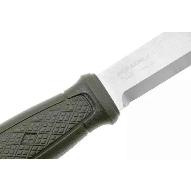 Morakniv Garberg Stainless 14472 Satin 14C28N, Green Polyamide, bushcraft knife