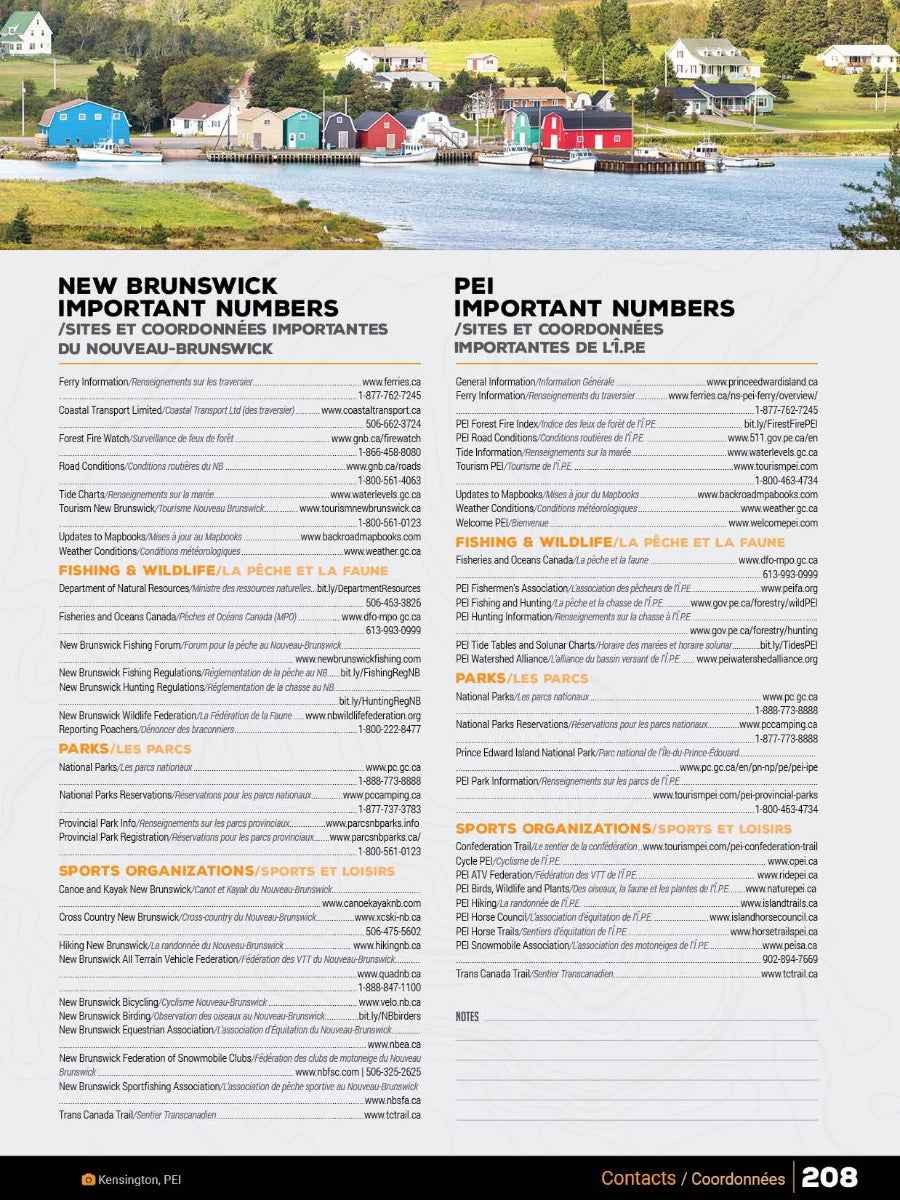 Guide des routes secondaires du Nouveau-Brunswick et de l'Île-du-Prince-Édouard