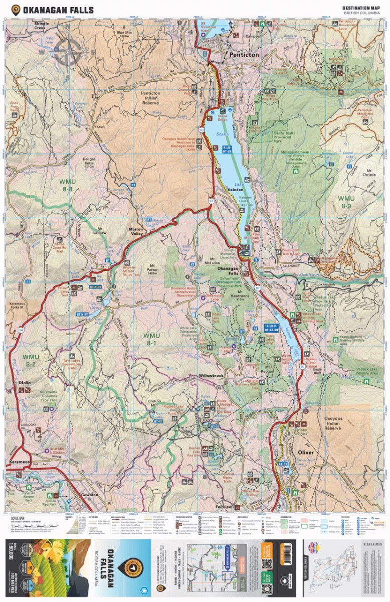 Okanagan Falls BC - Destination Map