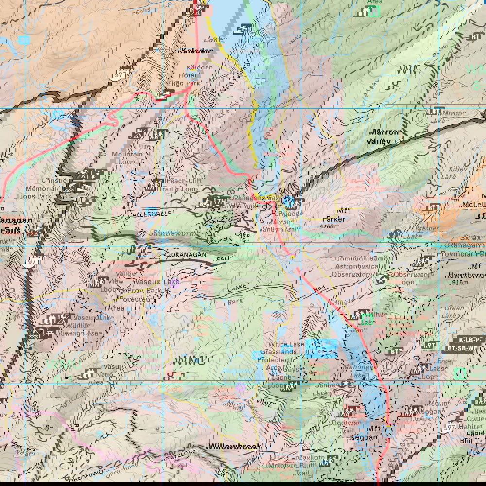 Okanagan Falls BC - Destination Map