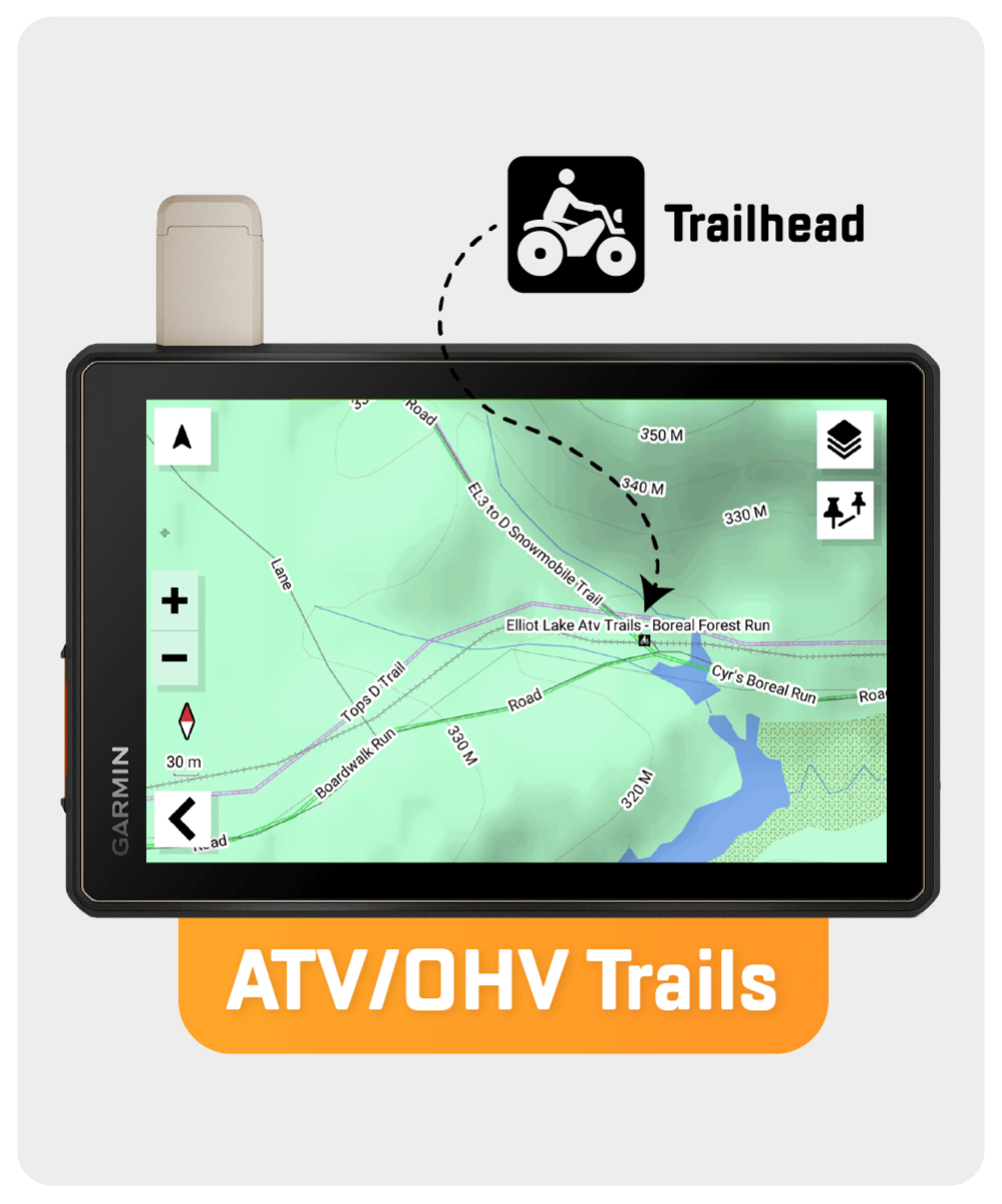 Cartes GPS de l'Ontario
